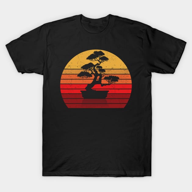 Bonsai Zen Master Retro Gift Idea Design Motif T-Shirt by Shirtjaeger